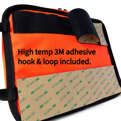 Moto Pocket Top Case Lid Bag with 3m adhesive hook & loop.