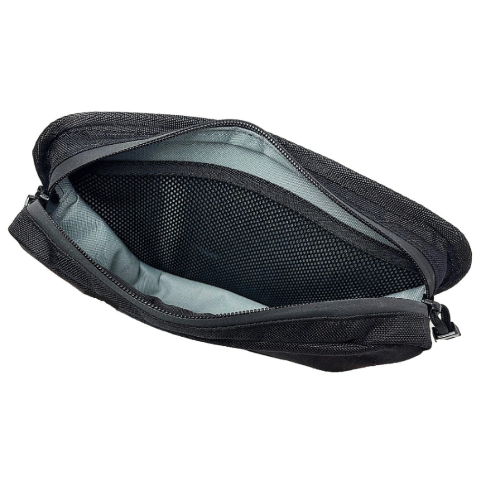 Moto Pockets Motorcycle T-Bar Hanldebar Bag Gray Interior.