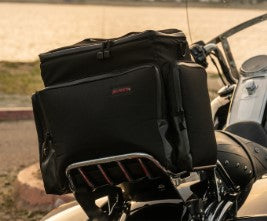 Moto Pockets motorcycle sissy bar bag.